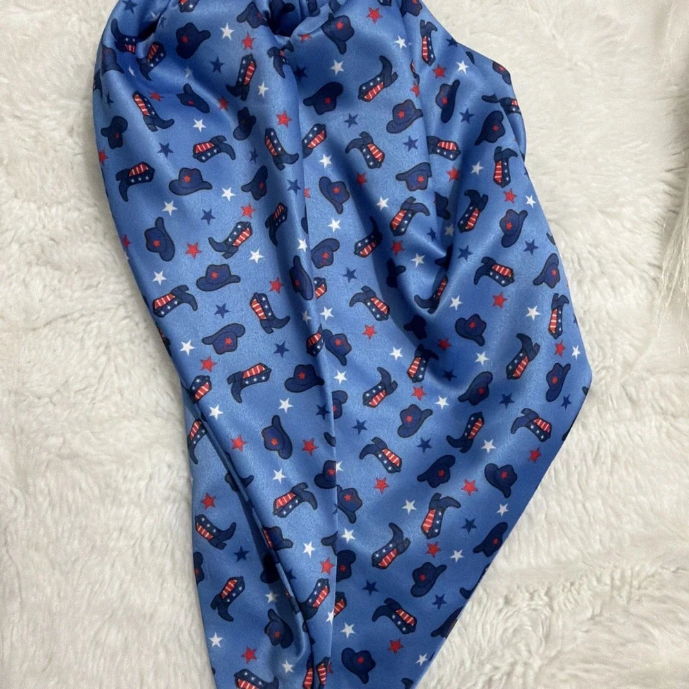 Oh My Stars Twister With Tails Hair Scrunchie, Cowboy Hat & Boots, NWT